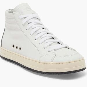 P448 Skate Mid Sneaker White Size 36- Italian Leather